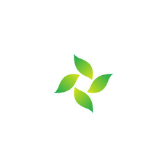 Fototapeta premium flowers logo design template. vector