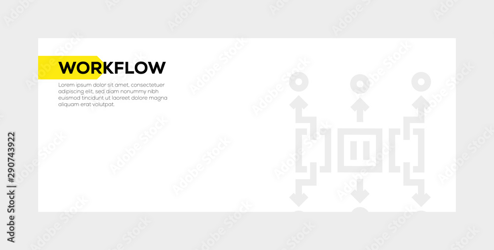 Poster workflow banner concept