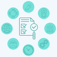 Approval vector icon sign symbol