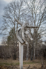 Abandoned Statue of Soviet astronaut Yuri Gagarin