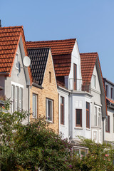 Häuserzeile, Reihenhäuser, Wohngebäude