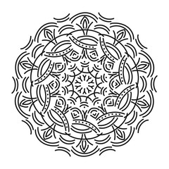 Decorative round floral mandala. Floral designs for Business card, greeting card, wedding invitation, Gift voucher, background pattern, fashion design. vector illustration.