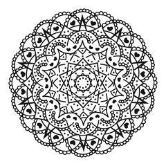 Decorative round floral mandala. Floral designs for Business card, greeting card, wedding invitation, Gift voucher, background pattern, fashion design. vector illustration.