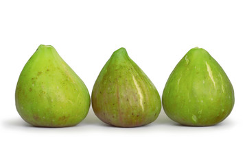 Fresh figs isolated on white background