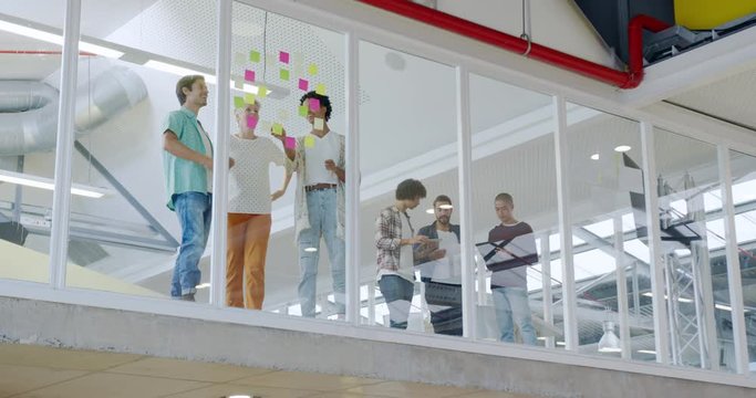 Creatives working in a modern office