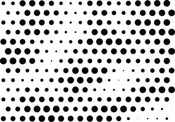 Abstract halftone dotted background. Monochrome grunge pattern with dot and circles.  Vector modern pop art texture for posters, sites, business cards, cover, postcards, labels, stickers layout.