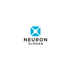 Fototapeta premium Abstract Neuron Logo. vector