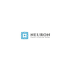 Abstract Neuron Logo. vector