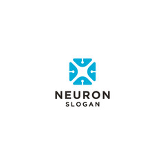 Abstract Neuron Logo. vector