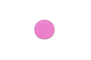 single round eye shadow on white back ground 