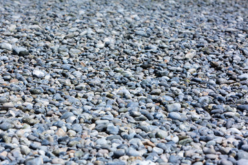 beach pebbles in Normandy, France