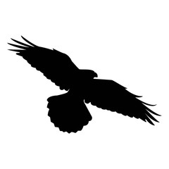 Crow icon silhouette vector illustration