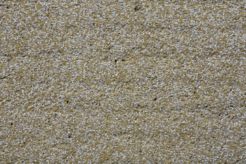 Wall of small gray pebbles. Texture. Background.