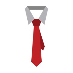 The tie icon. Necktie and neckcloth symbol. Flat Vector illustration