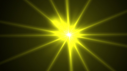 Bright Yellow Lens Flare