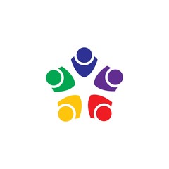community logo template vector icon design