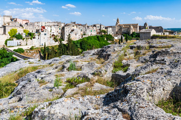 The stone tells. Stone wonder. Gravina in Puglia. Italy