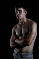 Fototapeta premium Low Key Studio Portrait