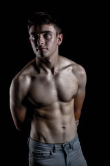 Fototapeta premium Low Key Studio Portrait