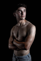 Fototapeta premium Low Key Studio Portrait