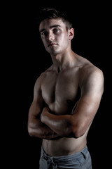 Fototapeta premium Low Key Studio Portrait