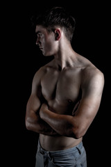 Fototapeta premium Low Key Studio Portrait