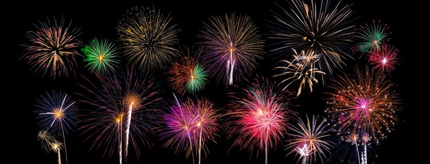 Fototapeta premium fireworks in the sky