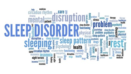Fototapeta na wymiar Sleep disorders