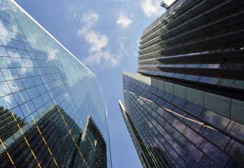 Fototapeta na wymiar Low angle view of skyscrapers