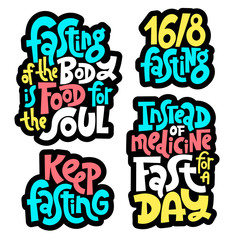 Fasting diet lettering