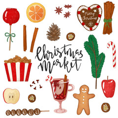 Christmas illustrations set