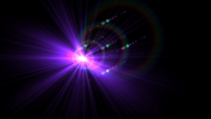 Bright Purple Lens Flare