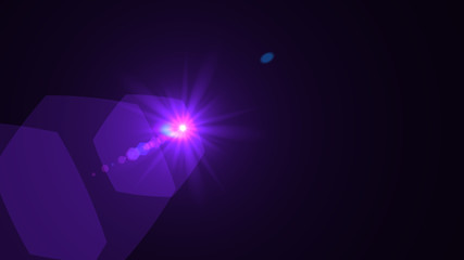 Bright Purple Lens Flare
