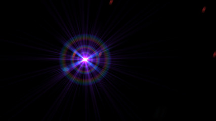 Bright Purple Lens Flare