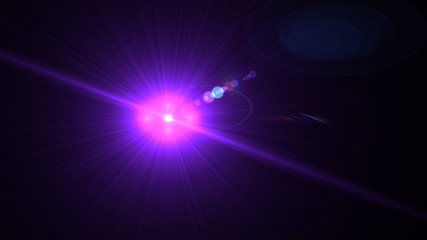 Bright Purple Lens Flare