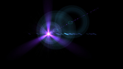 Bright Purple Lens Flare