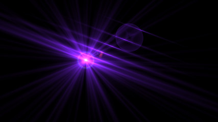 Bright Purple Lens Flare
