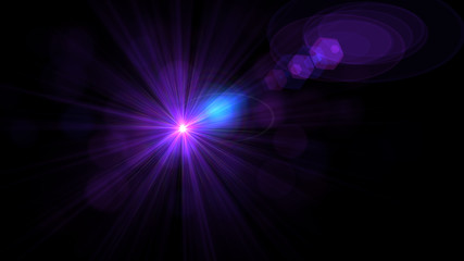 Bright Purple Lens Flare