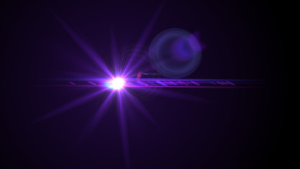Bright Purple Lens Flare
