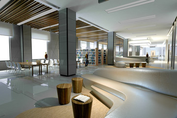 3d render of tea and coffee house