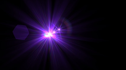 Bright Purple Lens Flare
