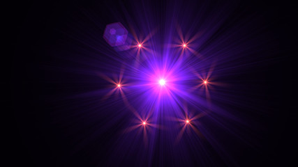 Bright Purple Lens Flare