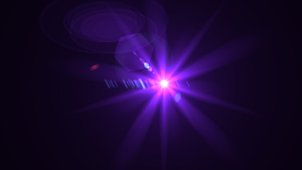 Bright Purple Lens Flare