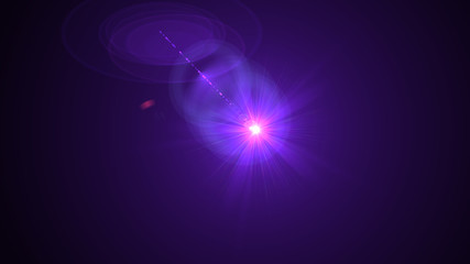 Bright Purple Lens Flare