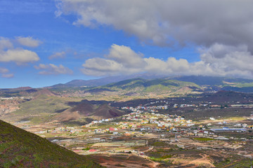Fototapeta premium views of a small mountain town