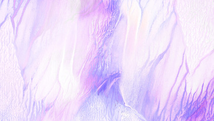 Smeared gentle ink effect violet gradient water color artistic brush painted stain background. Paper textured retro purple abstract watercolor illustration for aquarelle card design, vintage template