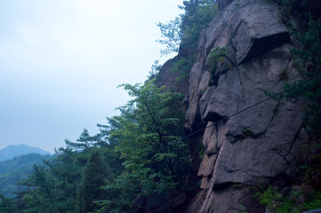 Rocks on mountains in Seoul