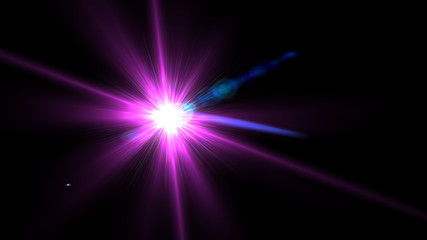 Bright Magenta Lens Flare