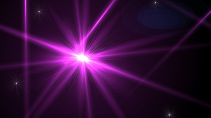 Bright Magenta Lens Flare
