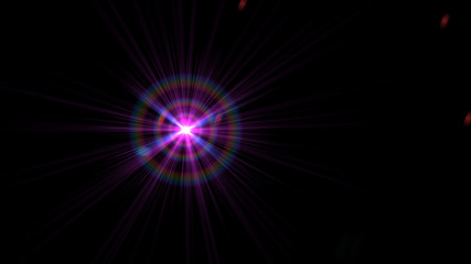 Bright Magenta Lens Flare